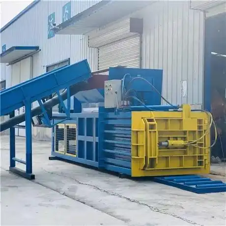 化纤薄膜压缩捆包机全自动卧式液压打包机