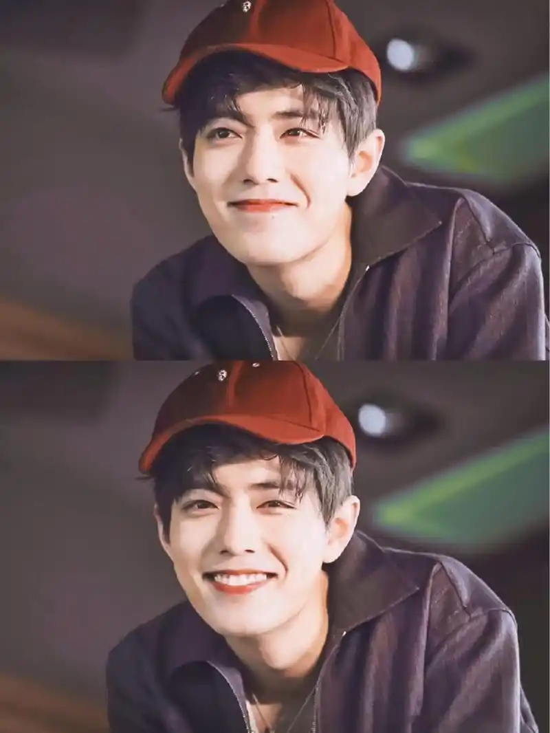 肖战笑眼弯弯一双桃花眼