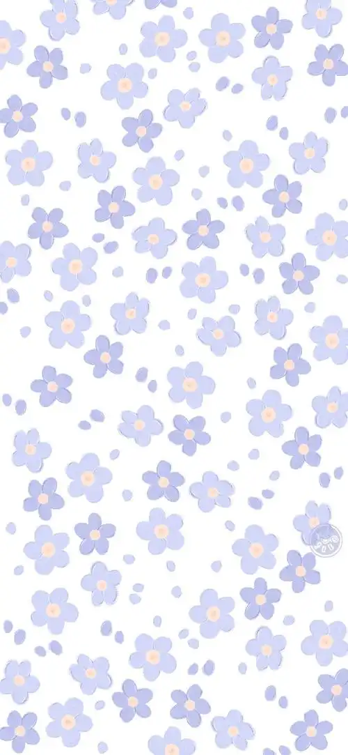 油画壁纸 - cr:@力力君插画 素材 ins 韩系 可爱 简约 手绘 动漫 锁屏