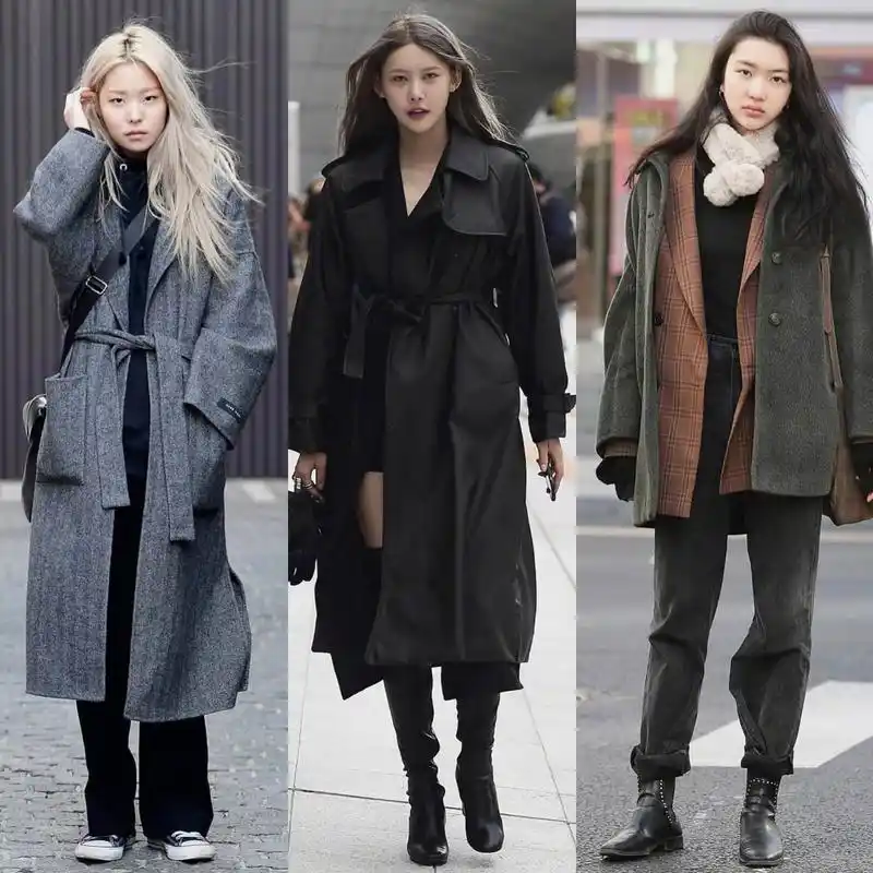 韩国街拍精选,时尚又个性