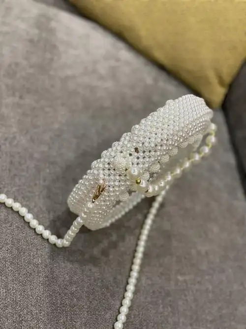 珍珠包包串珠手工diy材料自制仙女斜挎手提包通用款女包