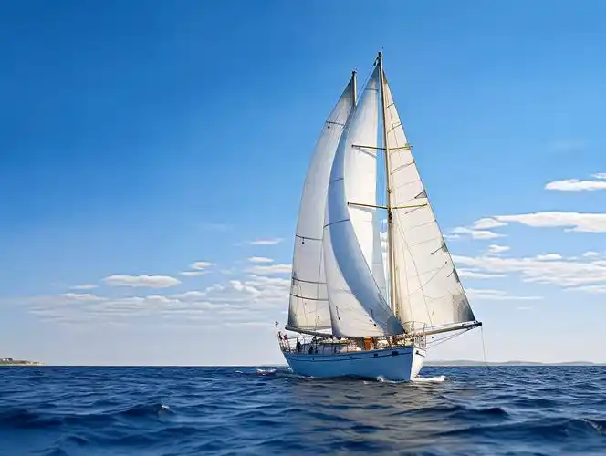 大海帆船大海电脑壁纸清新海边背景风景旅游度假宣传