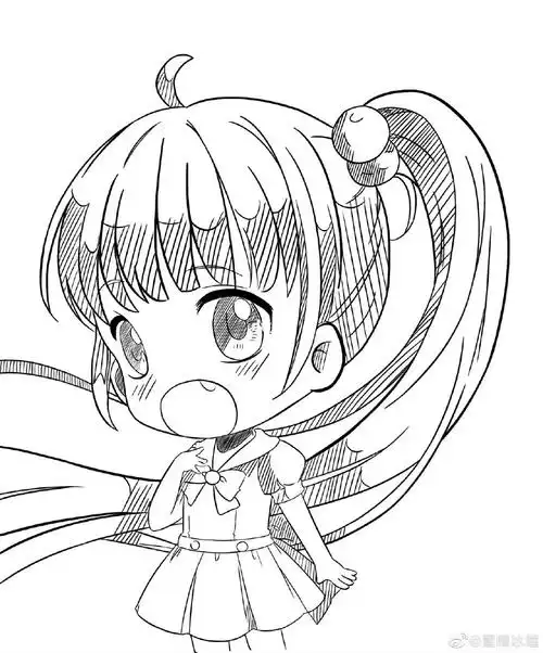 q版人物线稿练习