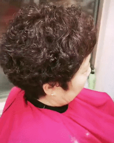 老年人短发怎么烫洋气这些现场实拍的小卷发型时髦洋气还减龄