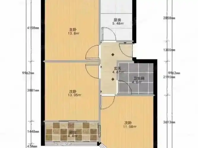 泗泾新苑西区2室2厅1卫精装修南北通透电梯房
