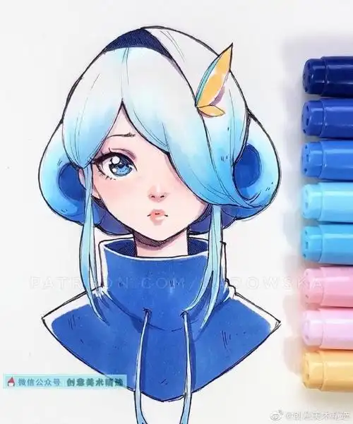 马克笔##卡通##画画##色彩##装饰##艺术##手绘##儿童创意美术##创意