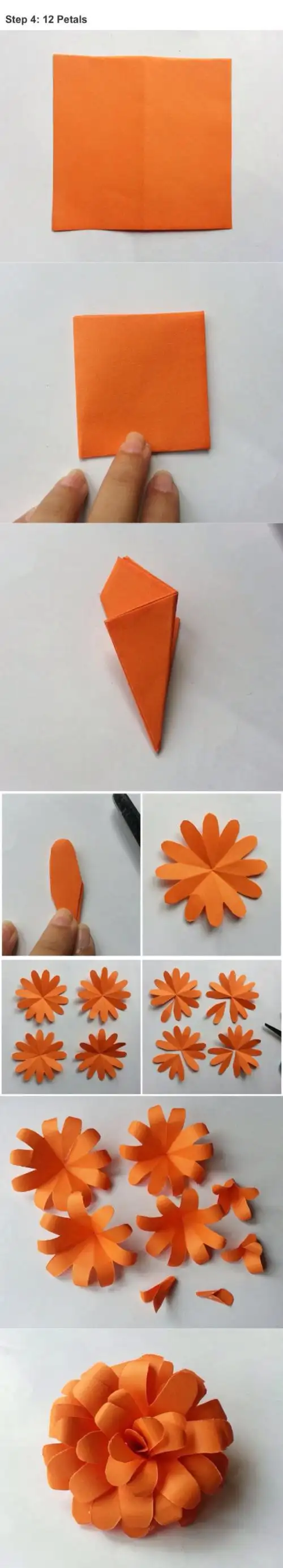 花朵剪纸步骤简单手工