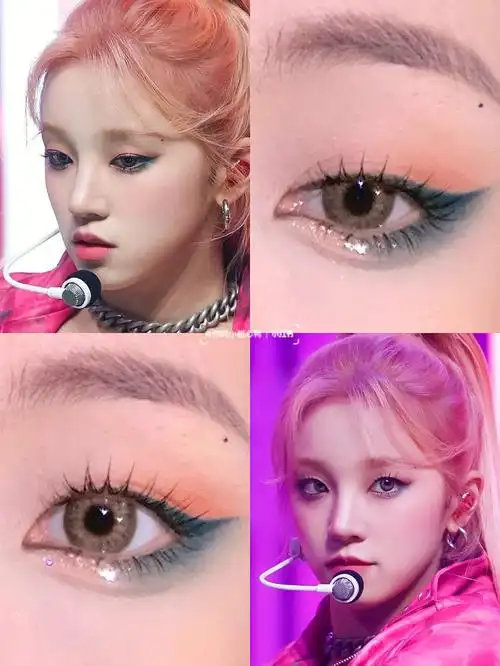 宋雨琦绿色倒置眼妆02甜酷辣妹撞色好吸睛