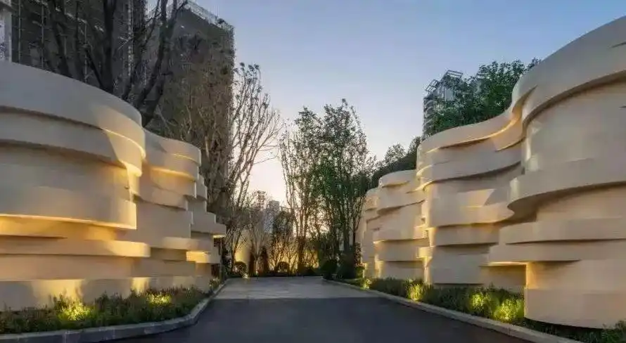 景墙设计案列分享,打造景观与光影舞动的自然奇迹!