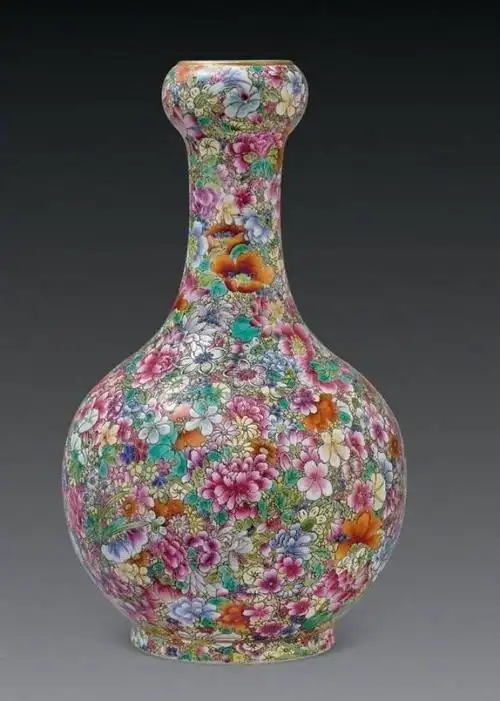 (清)乾隆 粉彩"百花不露地"瓷器赏析"百花不露地"是清代在社会文化