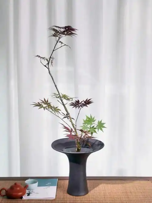 生花立花文人器皿禅意花道摆件