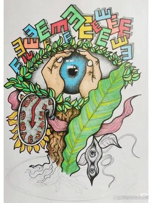 太棒了40张爱眼护眼主题绘画正确用眼保护眼睛