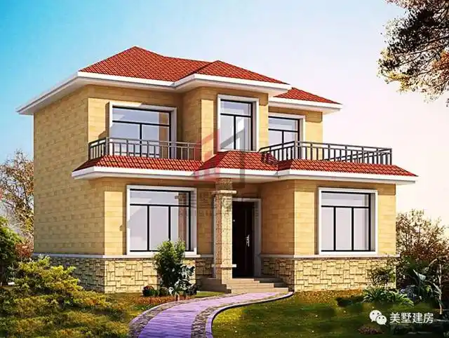 二层精美乡村小洋楼,低调有内涵,远方表亲都跑来凑热闹!