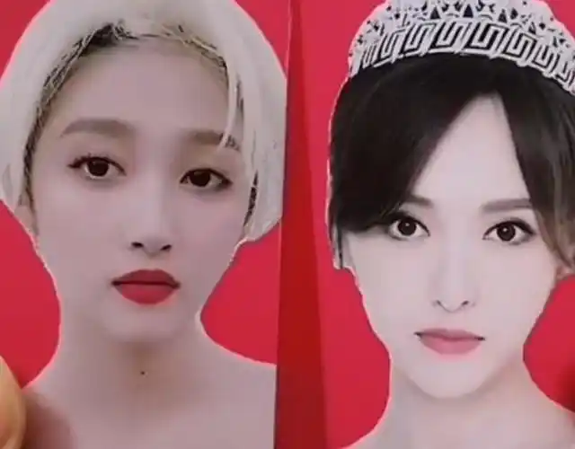 关晓彤和唐嫣的颜值合体,看出来像谁了吗?