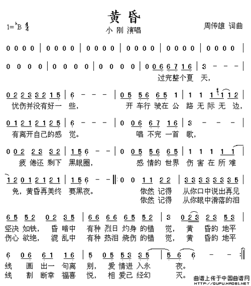 黄昏(周传雄词 周传雄曲) 提示:按f11切换浏览器全屏模式.