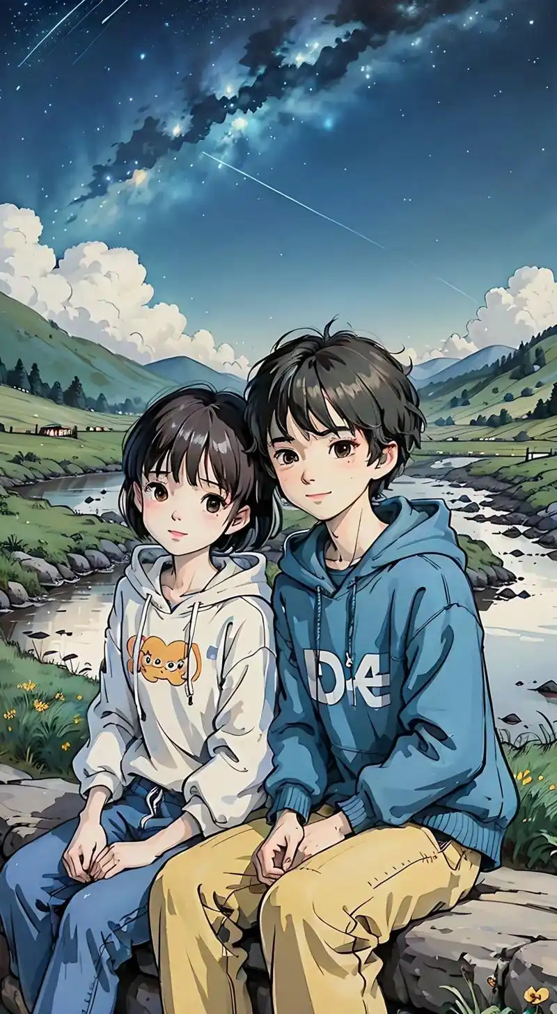 青梅竹马   两小无猜.#创作灵感 #宫崎骏 #童年 #抖音 - 抖音