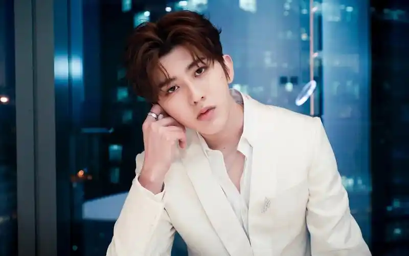 蔡徐坤纯白帅气高清桌面壁纸