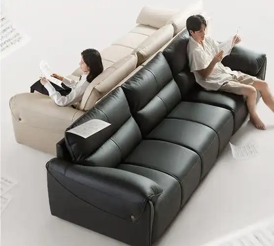 三款真皮沙发款式新颖坐感柔软舒适让客厅焕发新生