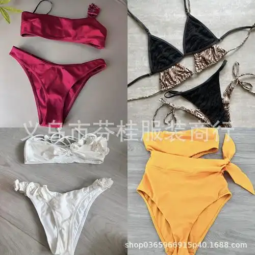 zaful泳衣性感三点式比基尼套装亚马逊品牌泳装欧美新款跨境外贸
