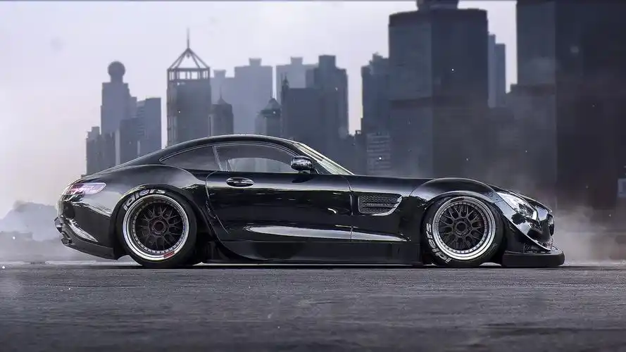 奔驰amg gt s黑色超级跑车侧面视图壁纸,高清图片_壁纸-桌面城市