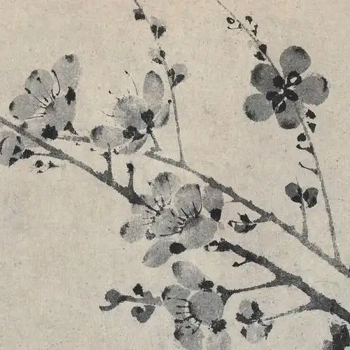 名画欣赏67王冕墨梅图