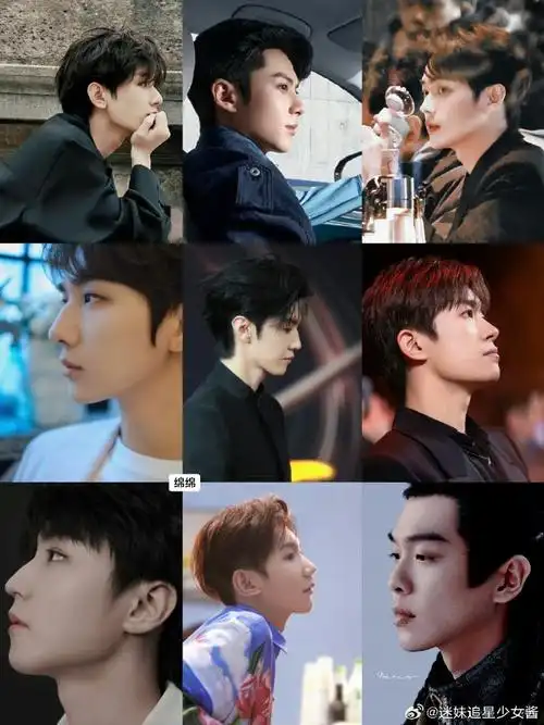 男明星的侧颜图##男明星的侧脸照