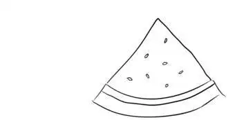 西瓜简笔画图解步骤