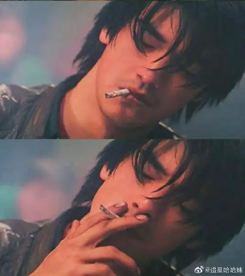 金城武用烟给周迅点烟花