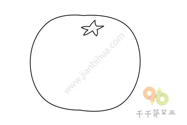 橙子简笔画 简单易画