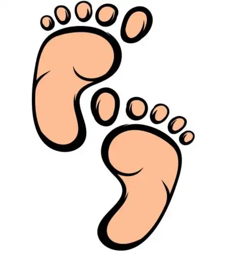 宝宝脚印画diy
