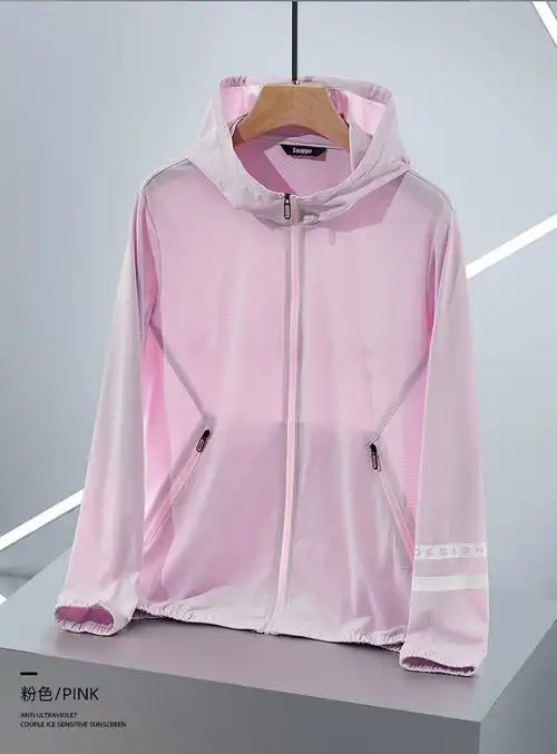 夏天外套男日系情侣款夏季服薄款休闲夹克户外皮肤衣男女白色s