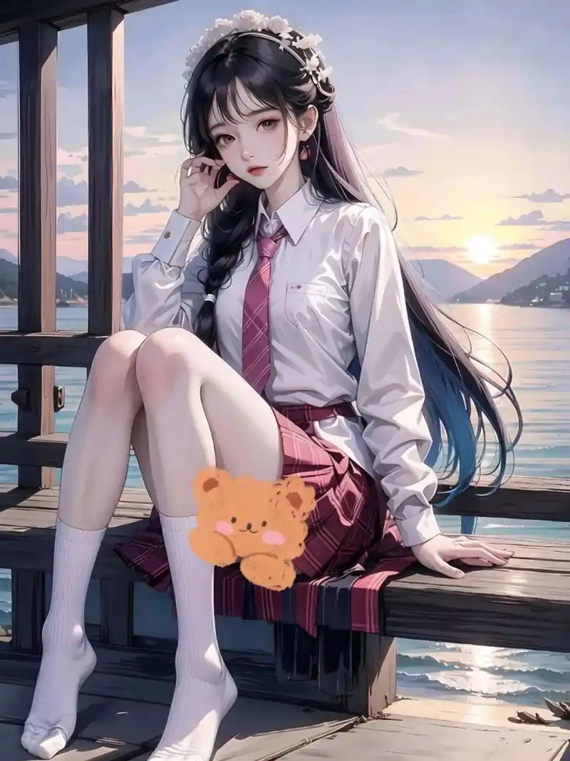 jk少女94‖女生头像‖头像壁纸 96元气少女|jk制服|美女壁纸