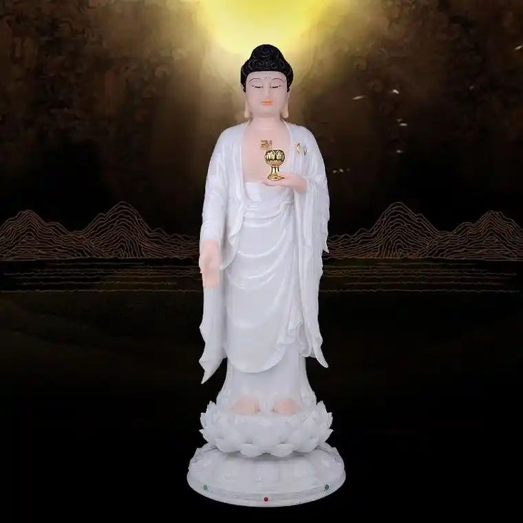 阿弥陀佛象征大日如来的妙观察智,名甘露王.