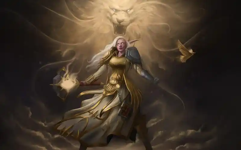 魔兽世界暗夜精灵女祭司电脑壁纸