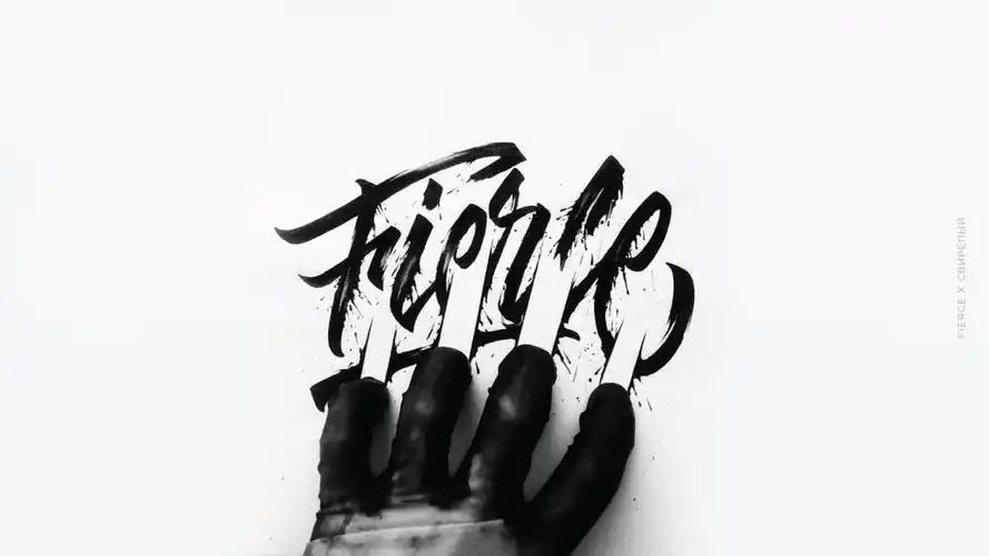 书法水墨英文字体