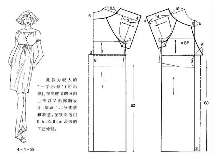 连衣裙图纸,女装