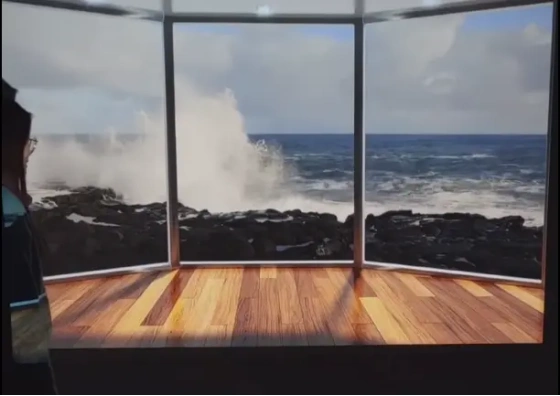 假窗户挑战素材怎么找当贝投影f3搭配超清4k视频效果绝了