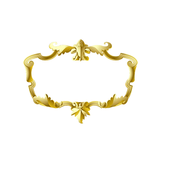 金色边框装饰花纹免抠元素图片_元素素材2960348_万素网