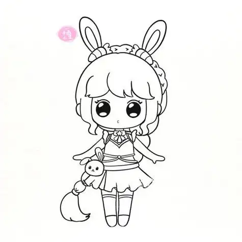 斗罗大陆小舞 简笔画线稿 画画图小舞斗罗大陆简笔