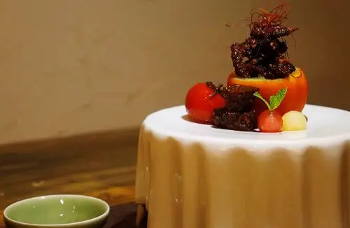 妙香牛肉:光是摆盘就精致的不得了.