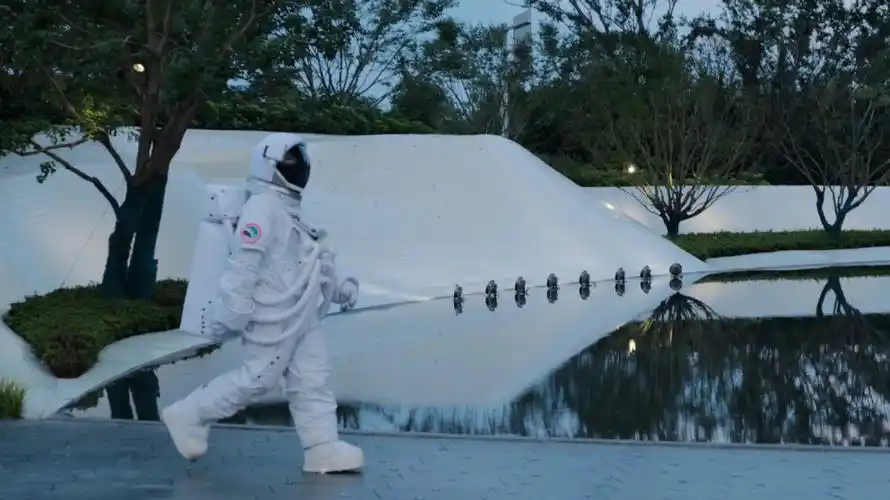 宇航员文案背景图