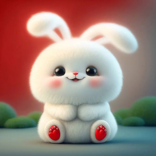 兔年头像壁纸高清可爱萌宝宝自动秒发货