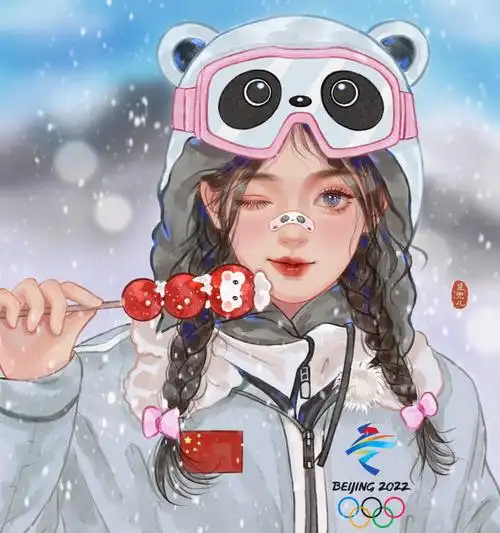 虞书欣丨冰墩墩拟人 画师:星兜儿爱画画 #闺蜜头像##虞书欣##冰墩墩