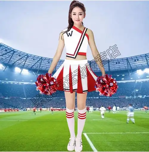 幂范西新款拉拉队队服啦啦操服装儿童团体操表演服套装小学生演出服