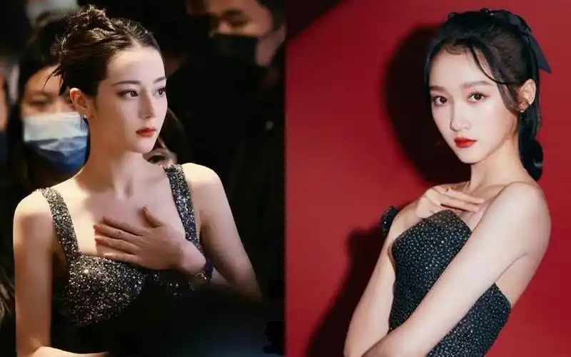 关晓彤学迪丽热巴同款捂胸!差距太大了,鹿晗:晓彤你听我解释