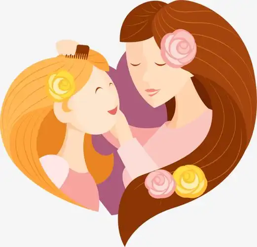 母亲节妈妈和女儿