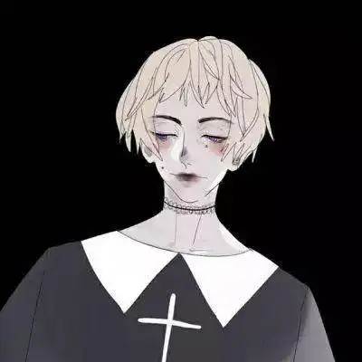 哥特式暗黑系邪魅帅气男生动漫头像