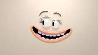 搞笑卡通表情笑脸视频素材