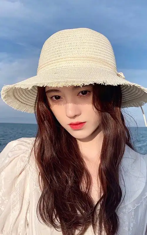 鞠婧祎海边仙气高清手机壁纸