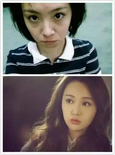 郑爽赵丽颖这种包子脸,素颜看起来也是挺可爱的~赵丽颖拒绝半永久眉!